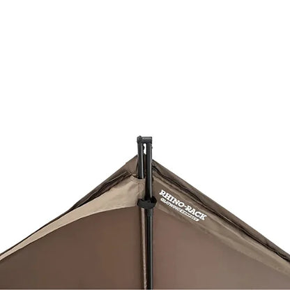 Close-up of Rhino-Rack Batwing Compact Awning corner and durable stitching
