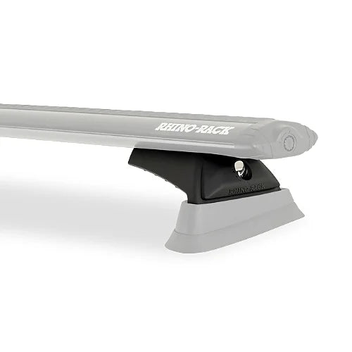 Rhino-Rack RCL Locking Leg shown in low profile with aerodynamic design and locking mechanism