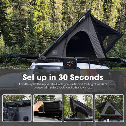 San Hima Hotham Lite GEN 2 Aluminum Rooftop Tent - Lightweight Slim Triangle Tent