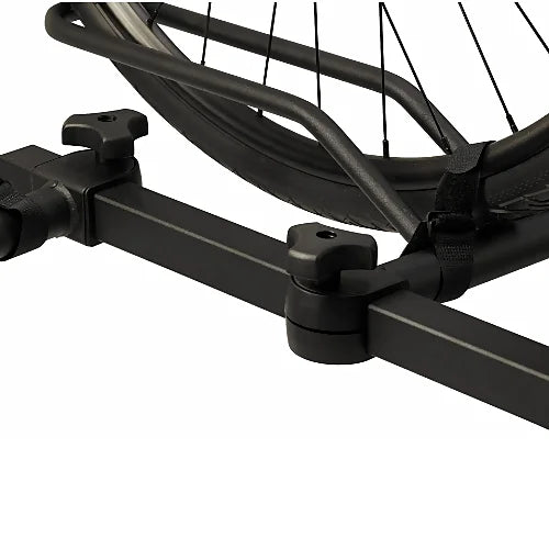 SportRack Crest 2-bike platform hitch rack wheel trays and support arms designed to hold tires securely