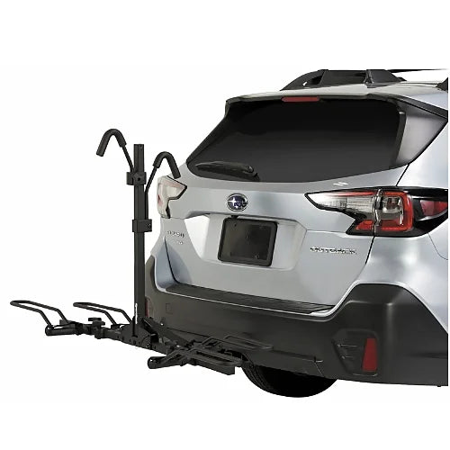 SportRack Crest SR2901 hitch mount bike rack shown in partially folded position on rear vehicle