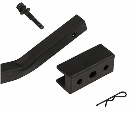 SportRack SR2901 Crest bike rack hardware components including mounting arm, bracket, and anti-sway pin