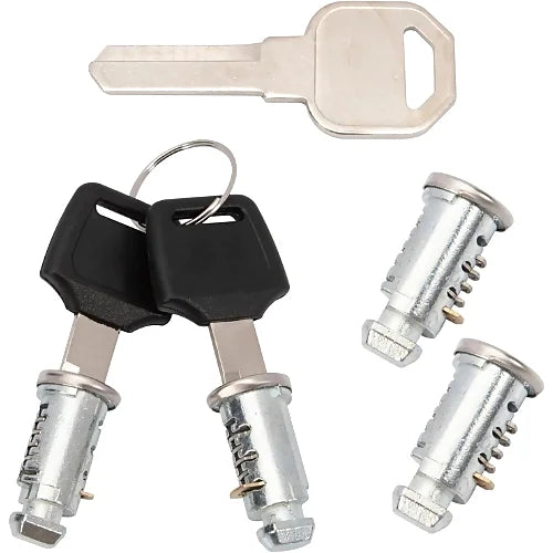 Stainless steel Thule-compatible locks in modern style finish