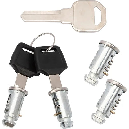 Stainless steel Thule-compatible locks in modern style finish