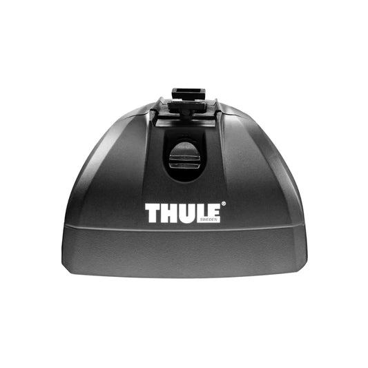 Sideview of Thule 460R Rapid Podium Foot Pack with branding
