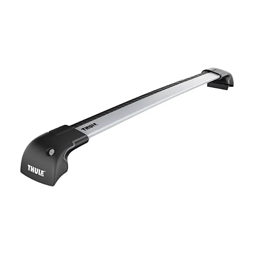 Silver variant of Thule AeroBlade Edge Flush Bar top view