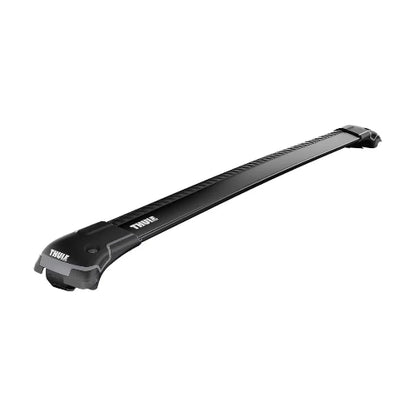 Thule AeroBlade Edge black roof rack bar for raised rails with aerodynamic design