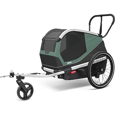 Thule Bexey dog trailer folded compact for easy storage and transport