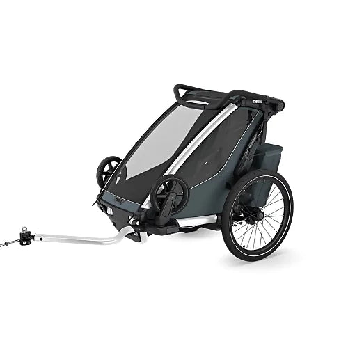 Thule Chariot Cross 2 Single Dark Slate multisport trailer and stroller for one child with all-terrain wheels and premium design