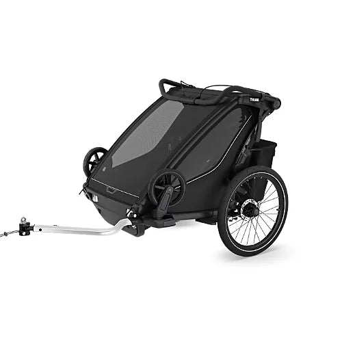 Thule Chariot Sport 2 Single showing easy folding design and compact storage capability