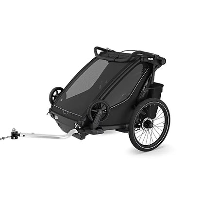 Thule Chariot Sport 2 Single showing easy folding design and compact storage capability