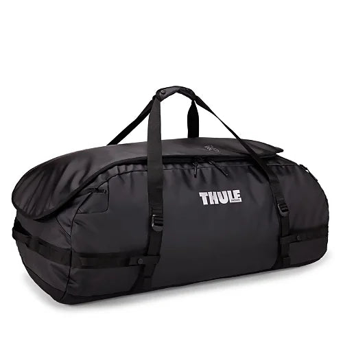 Thule Chasm 130L black extra large duffel bag converting to backpack