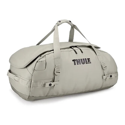 Thule Chasm 70L duffel bag in soft sand rugged construction for outdoor use