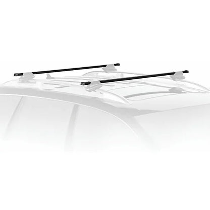 Side view of Thule Classic SquareBar showing black polymer coating
