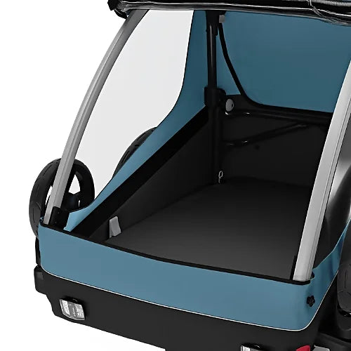 Interior view of Thule Courier cargo trailer configuration