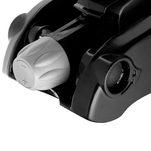 Side view of Thule Echelon 518 fork mount bike carrier showing ergonomic pressure dial