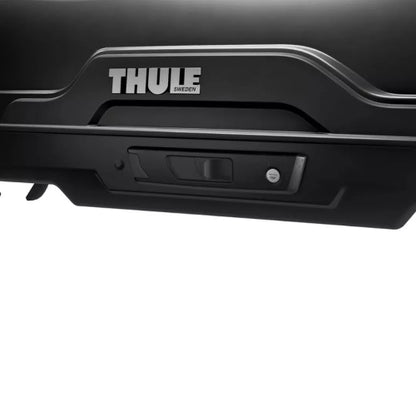 Thule Motion XT SlideLock locking system close-up showing secure and durable design
