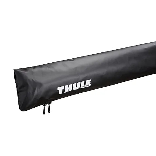 Thule OverCast awning rolled into soft travel cover for transport