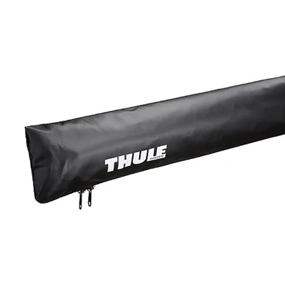 Thule OverCast awning rolled into soft travel cover for transport