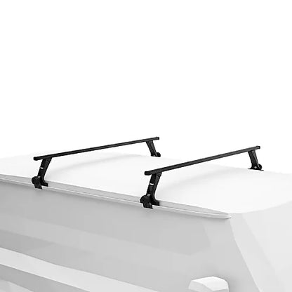 Thule Rapid Gutter High Foot Pack roof rack 2 bars mounted on vehicle rain gutters
