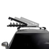 Thule SnowPack Extender side profile showing sliding extension for easy ski and snowboard access