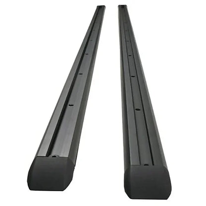 Pair of Thule Top Tracks in black, 54-inch variant shown unmounted