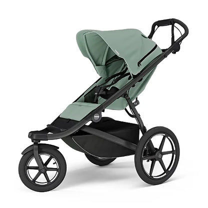 Thule Urban Glide 3 mid blue all-terrain jogging stroller with large wheels and adjustable canopy