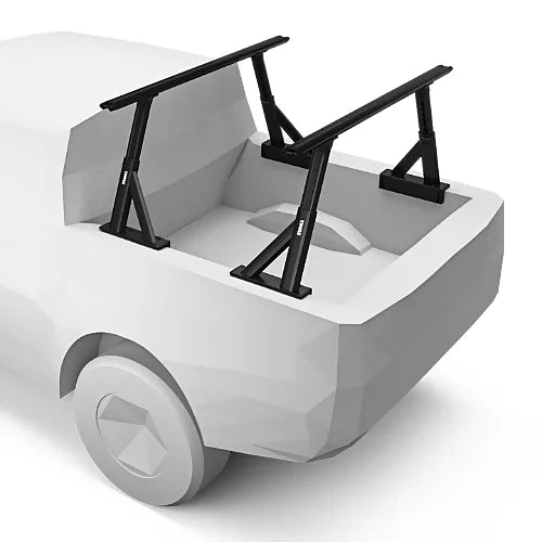 Thule Xscape rack on model truck showing high mount installation