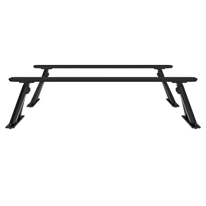 Thule Xscape adjustable truck rack system shown on white background with uprights and crossbars