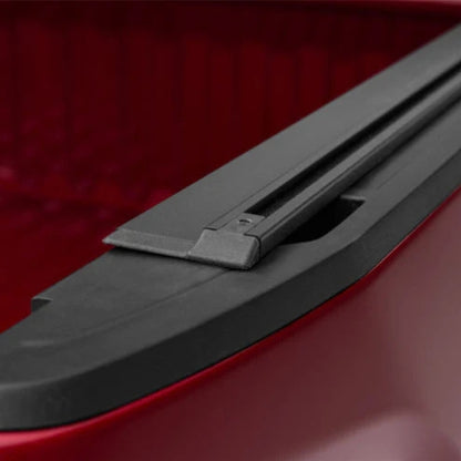 Truxedo Elevate TS Rails installed inside truck bed rail with flush mount view