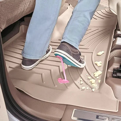 Rear seat WeatherTech FloorLiner catching crumbs, dirt, and gum