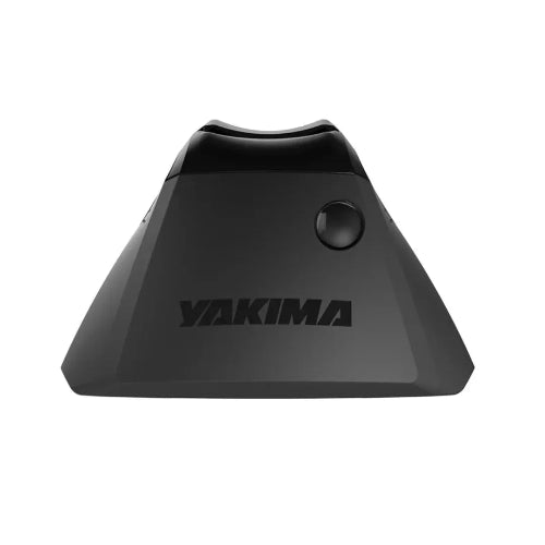 Front view of Yakima BaseLine Tower with Yakima logo and locking button visible