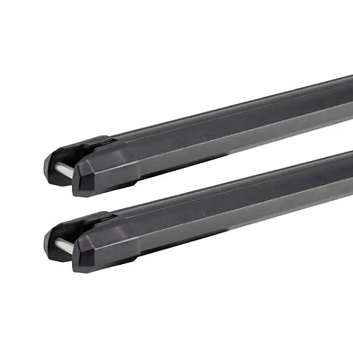 Endcap view showing integrated tie-down points on Yakima HD Bar crossbars