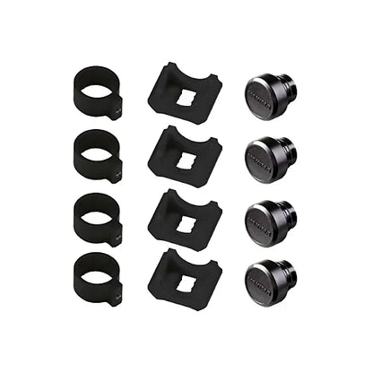 Close-up of Yakima RoundBar SL Adapter showing durable construction and end cap details